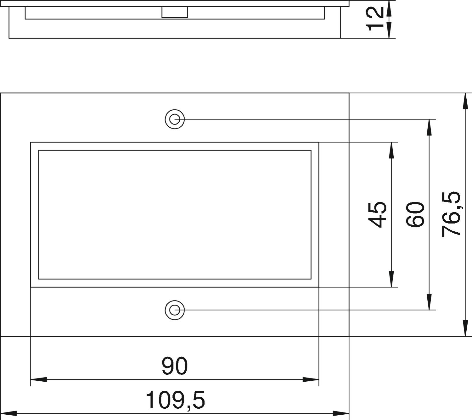 Dækplade Telitank T4B, Modul 45®-monteringsåbning | OBO